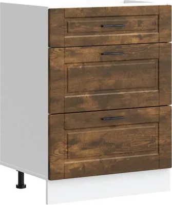 Produktbild von Küchenunterschrank Porto Räuchereiche Holzwerkstoff