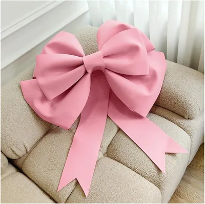 Imagen del producto de Lazo rojo grande y decorativo, de tamaño extra, ideal para coches y regalos