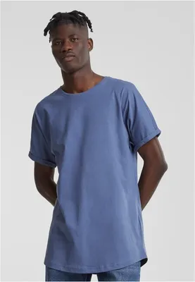 Obrázek produktu pro Pánské tričko Urban Classics Long Shaped Turnup Tee vintageblue - M