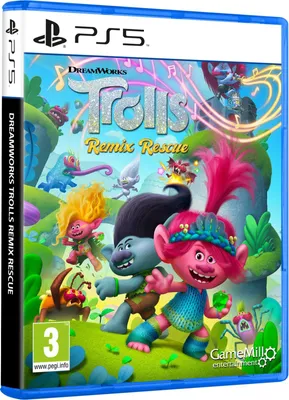 Produktbild von DreamWorks Trolls Remix Rescue PS5 Videospiel Action Adventure Multiplayer PEGI 3