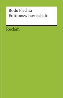 Produktbild von Editionswissenschaft
