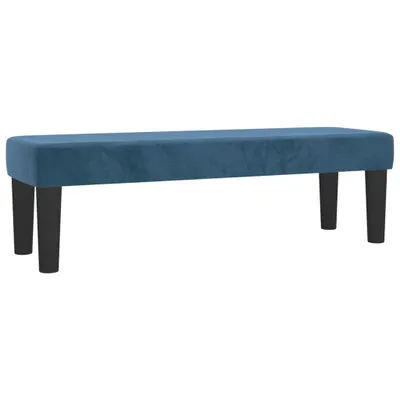 Zdjęcie produktu dla vidaXL Ławka ciemnoniebieska 100x30x30 cm aksamitna
