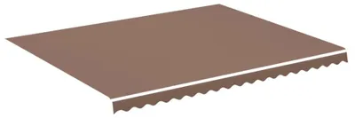 Obrázek produktu pro vidaXL Náhradní látka na markýzu, hnědá, 450x350 cm, polyester