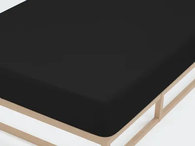 Produktbild von Castell Jersey-Stretch-Spannbetttuch 0077113 color: schwarz, size: 1x 120x200 cm