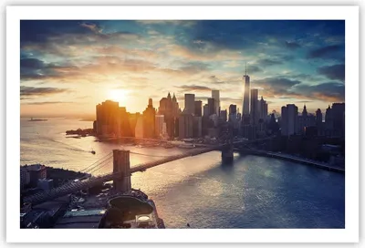 Produktbild von Poster - Poster ohne Rahmen - New York Stadt - 91,5x61 cm - Wand Bild - Wanddeko - Wandbilder - Kunstposter - Wandposter - Bilder - Kunstdruck - Wanddekoration - Wandbild - P2XAA91x61-3733