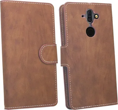 Obrázek produktu pro Pouzdro na mobilní telefon Nokia 8 Sirocco Flip Case Smartphone Protective Cover Brown