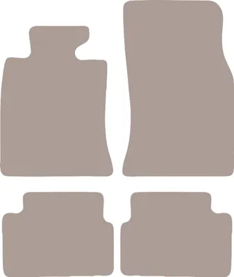 Image de Tapis de sol en velours pour Mini Clubman R55 hatchback (2006-) - tapis de sol LUX beige (4 pièces)