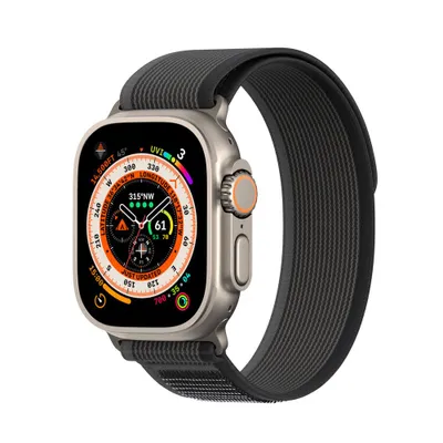 Produktbild von DUX DUCIS YJ Nylon Armband passend für Apple Watch 42 / 44 / 45 / 49 mm schwarz grau