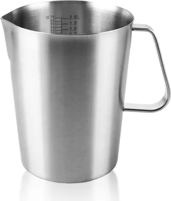 Produktbild von Edelstahl Messbecher 2 l, mit Griff, Tropfschutz, für Küche