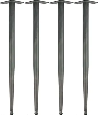 Obrázok produktu pre Prírodný tovar Berlin CONICAL Nohy, stolové nohy, stolový rám, nábytkové nohy, priemyselné, 72 cm, 4 kusy