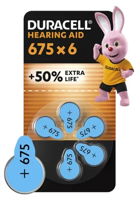 Immagine prodotto di Duracell Easy Tab 675 Blu Batterie Per Apparecchi Acustici 6 Pezzi