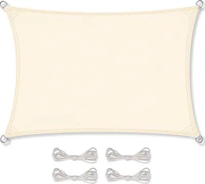 Immagine prodotto di Tenda da sole rettangolare PES 3x4, bianco crema, poliestere 160 g/m²