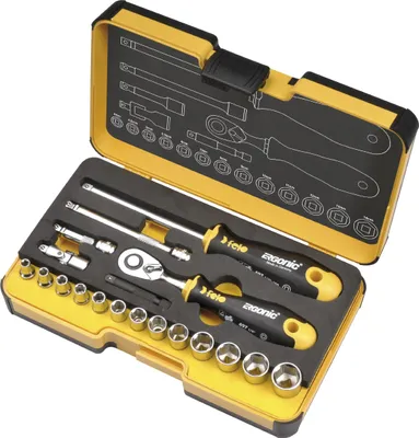 Produktbild von Felo Steckschlüsselsatz 1/4" 19 tlg. - 5781906