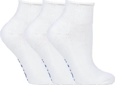 Produktbild von IOMI - 3er Pack Kurz Diabetikersocken Extra Weit | Baumwolle Sneaker Socken
