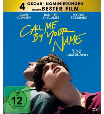 Obrázek produktu pro PLAION 1129619, Film, Blu-ray, Německý, Angličtina, Italština, Ruský, 132 min, Call Me By Your Name, Drama