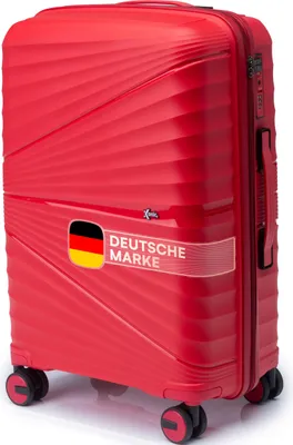 Produktbild von Xonic® Hartschalenkoffer L für 65L - Bruchsicherer Rollkoffer Polypropylen mit 360° Doppelrollen & TSA-Schloss - Reisekoffer Rot