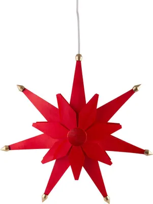 Productafbeelding van Kerstster vensterdecoratie, rood (40 cm) van Dregeno Seiffen