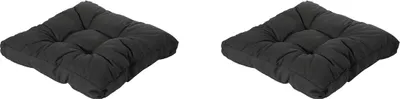 Produktbild von Madison - Florance Sitzkissen Rib schwarz - Ca. 73x73 cm - 2er-Set