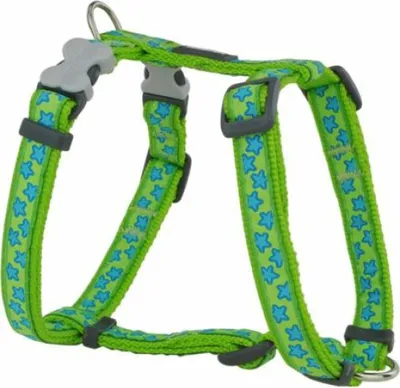 Imagen del producto de Arnés para perro, marca Red Dingo, estilo "Stern", color verde, talla 25-39 cm