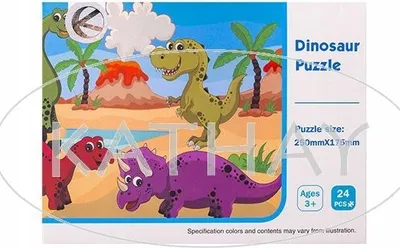 Immagine prodotto di Puzzle sui dinosauri per bambini, 24 pezzi