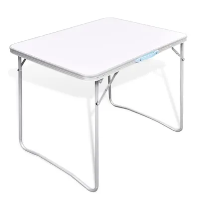 Produktbild von Campingtisch zusammenklappbar mit Metallrahmen 80 x 60 cm