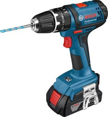 Produktbild von Bosch Professional 18V System GSR 18-2-LI - Schraubendreher a Akku (63 Nm, max. Schrauben Ø 7 mm, 2 x 2,0 Ah, im L-Case)