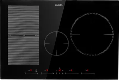 Produktbild von Klarstein Induktionskochfeld, Glaskeramik Kochfeld, Induktionskochfeld mit 4 Platten, Einbau-Induktionskochfeld mit Touch-Display, Digitalanzeige und Timer-Funktion, Schnelles Aufheizen, 7500 Watt