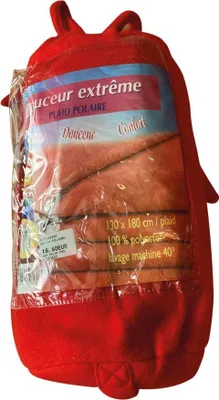Produktbild von Rote Fleece-Decke 130 x 180 cm