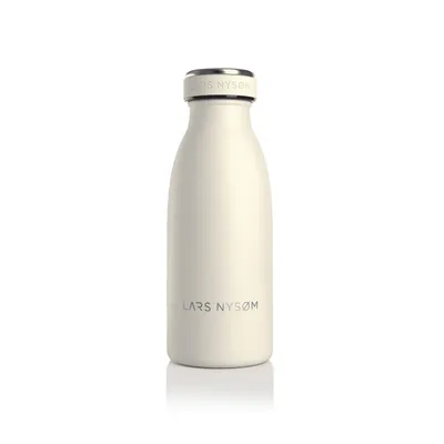 Produktbild von LARS NYSØM Trinkflasche Edelstahl | BPA-freie Isolierflasche | Auslaufsichere Wasserflasche für Sport, Fahrrad, Hund, Baby, Kinder 350ml Buttercream