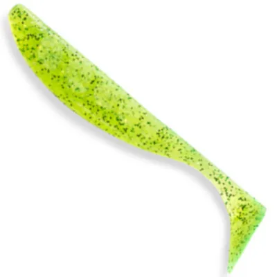 Produktbild von Fishup Wizzle Shad 2' 5,5cm - 10 Gummifische, Fishup Farben:Chartreuse / Black