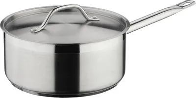 Productafbeelding van Commichef Roestvrijstalen steelpan met deksel 16 cm