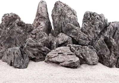 Produktbild von Aquarium Natursteine Mini Landschaft Seiryu Deko grau 1 Stück Gr.S 100-500g Nr.66