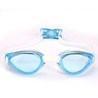 Produktbild von Schwimmbrille für Erwachsene - Unisex Poolbrille - Wettkampf Anti-UV Wasserdichte Schwimmbrille mit verstellbarem Doppelgurt für Herren Damen Jugend - blau,a