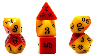 Produktbild von Würfelset Fable: Rumpelstiltskin (Gelb/Rot) (7)