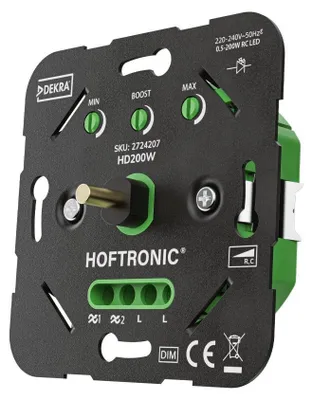 Produktbild von hoftronic LED-Dimmer Einbau 0,5-200W Phasenabschnitt Schwarz