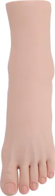 Immagine prodotto di Modello di piede in silicone, morbido al tatto, posizionamento flessibile delle articolazioni, manichino realistico per l'esposizione di gioielli per nail art, sinistro