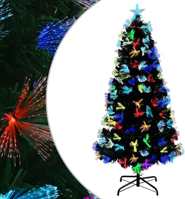 Produktbild von vidaXL Künstlicher Weihnachtsbaum mit 120 LEDs Grün 120 cm PVC