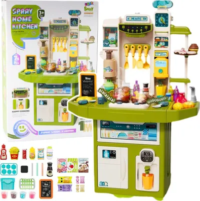 Immagine prodotto di Cucina per bambini Con accessori Lavello Circolazione vapore Luci Rumori 71El