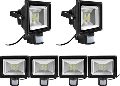 Obrázek produktu pro Greenmigo 6 ks 30 W LED reflektor s pohybovým senzorem, teplá bílá