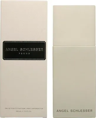 A product shot of a perfume bottle and its packaging.