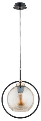 Zdjęcie produktu dla Lampa wisząca SELDI czarno-złota 1xE27x15W metal wym:90x28x28cm IP20 Alfa