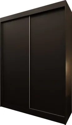 Produktbild von Masseno Schiebetürenschrank SOFIA 150 cm Kleiderschrank Schlafzimmer Schrank 2-türig Schwarz