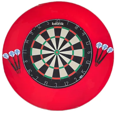 Produktbild von Keltik Ravencore Dartscheibe Dartboard Set mit Surround und Steeldarts