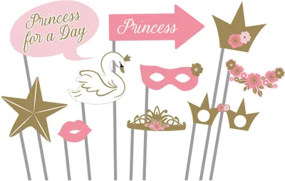 Produktbild von Fotorequisiten Princess for a Day 10-teilig