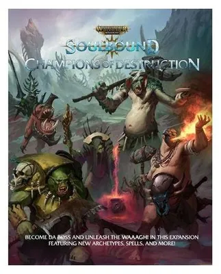 Imagen del producto de Warhammer Age Of Sigmar Soulbound Rpg Champions Of Destruction (GDR) – Libro – Cubicle 7
