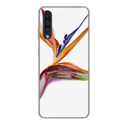 Produktbild von MuchoWow® Handyhülle Schutzhülle Hülle für Samsung Galaxy A50 Strelitzia - Aquarell - Blumen Silikon Softcase Handy Hülle - Mobiltelefonhülle