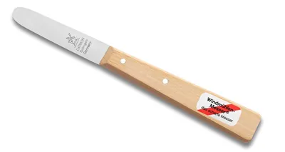 Produktbild von Windmühlenmesser Blumenmesser Floristen- und Gartenbaumesser mit runder Spitze Griff: Rotbuche