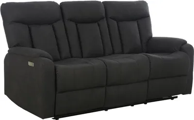Produktbild von Sofa 3-Sitzer - Anthrazit - Mikrofaser - 1-motorig mit elektrischer Relaxfunktion