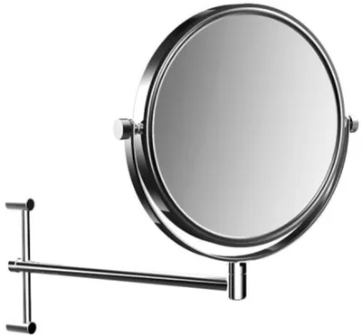 Image de emco puree miroir de rasage et de maqu'illage, hauteur réglable, un seul bras, 190mm, chrome, 109400111