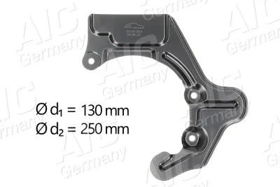 Produktbild von AIC Spritzblech Bremsscheibe für VW Lupo (6X1, 6E1) Vorne Rechts 56158 Ankerblech